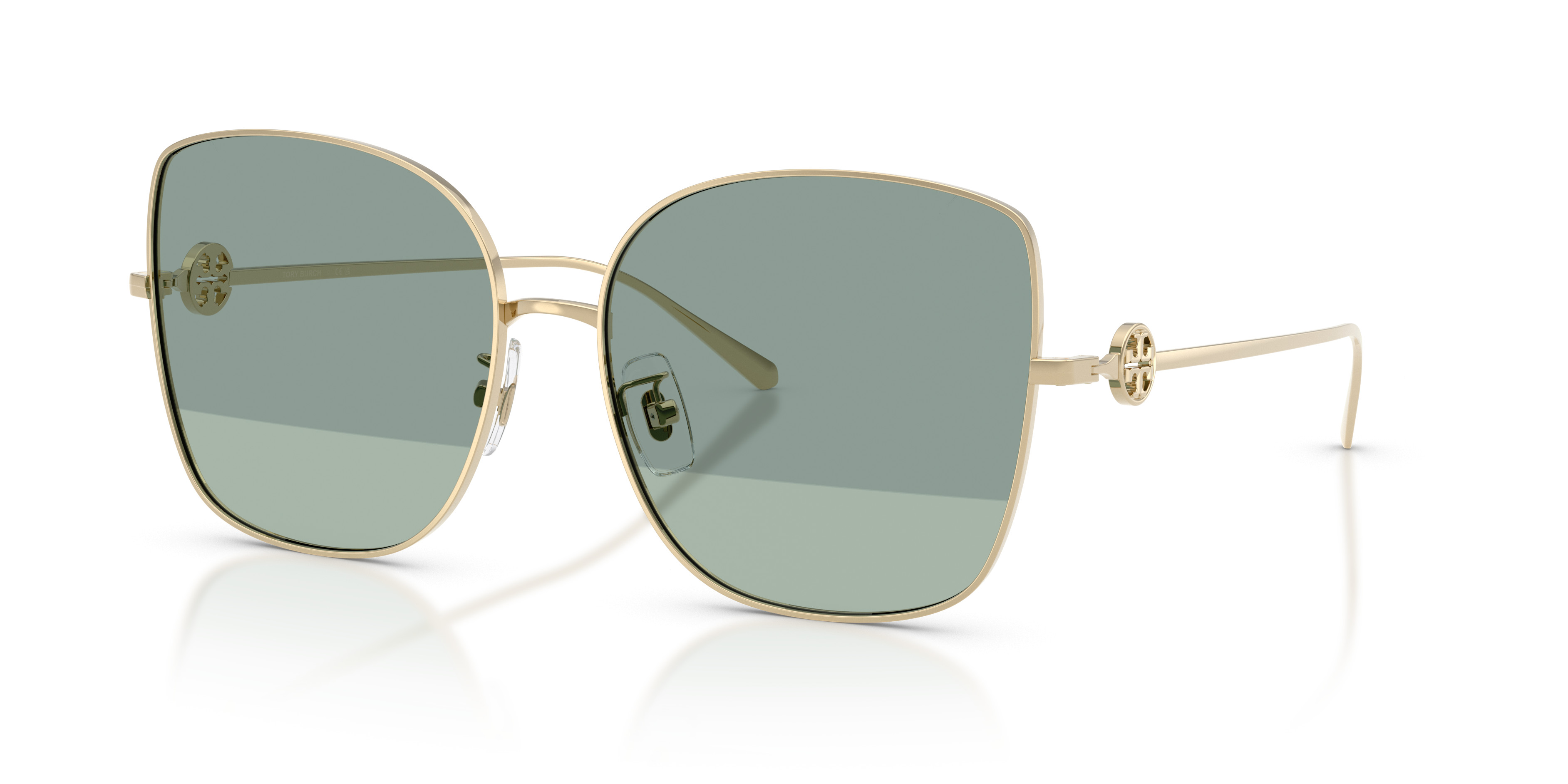 Tory Burch Light Green Sunglasses Like New TY6113 Sunglasses - Tory Burch Authorized Retailer  main image 3