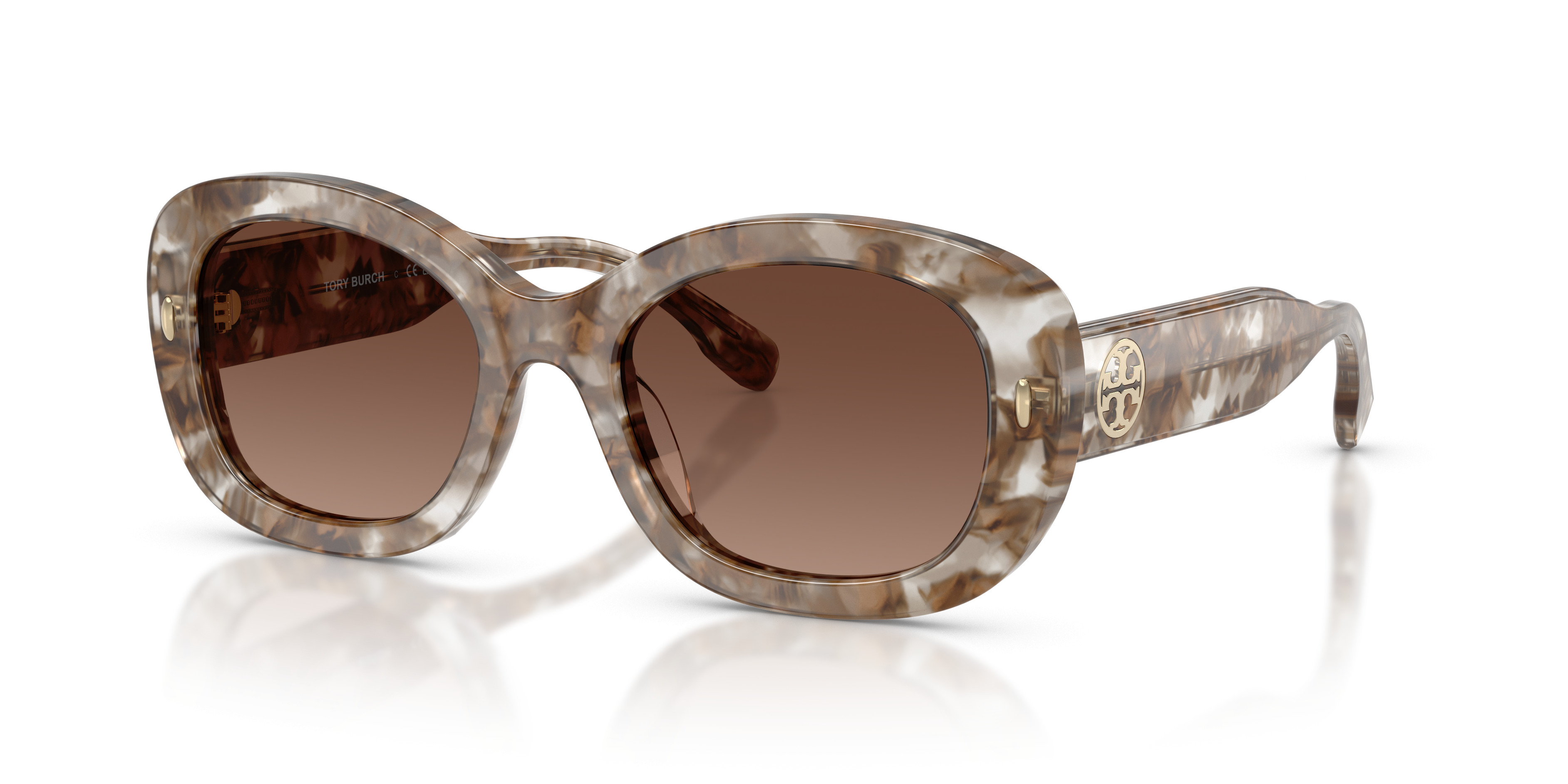 Tory Burch Brown Sunglasses PILOT MONOGRAM BROWN 6114336013 TORY BURCH main image 2