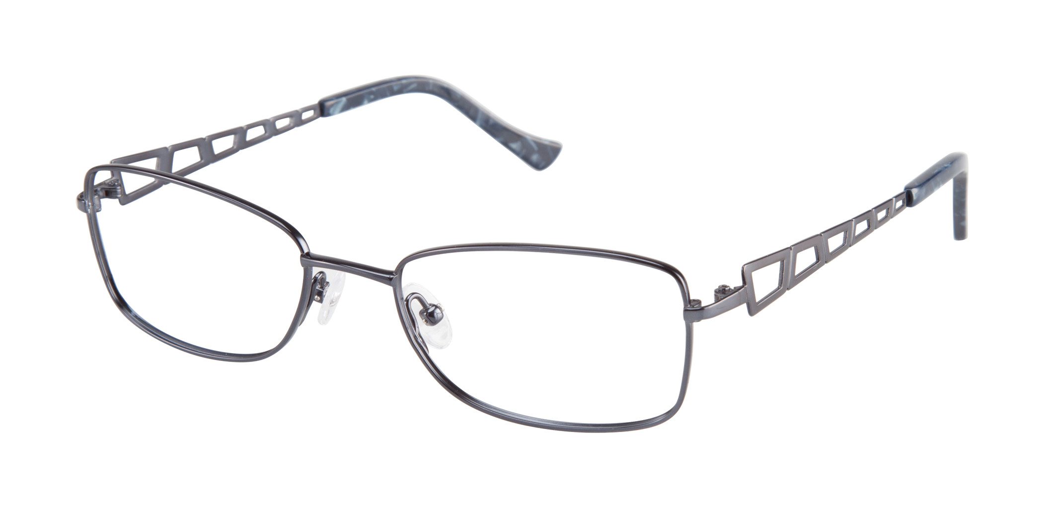 Tura Women’s Black Tortoise Shell Design Frames MOD 048BLK‎ 52 15 135 Black/Tortoise Keyhole Bridge Acetate Trapezoid Eyeglasses  main image 2
