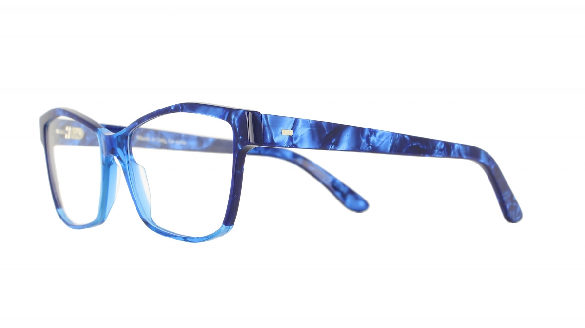 VANNI Eyeglasses FRAMES ONLY V824 C46 53/15/140 BLUE & RED full rim rectangle VANNI Uomo V4114 Eyeglasses - Vanni Eyewear Authorized  main image 3