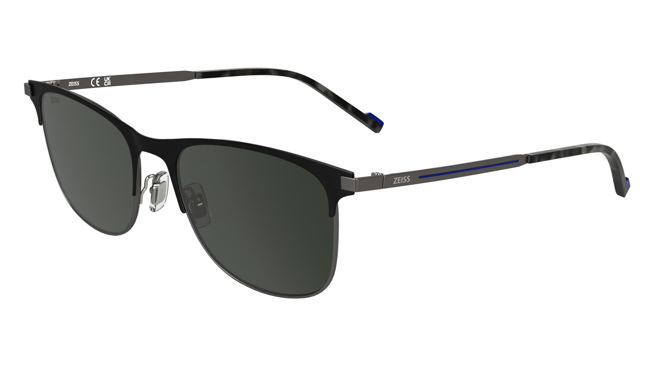 ZEISS Matte Dark Tortoiseshell Sunglasses: Unisex, NEW ZS25557S Sunglasses - Zeiss Authorized Retailer | coolframes  main image 3